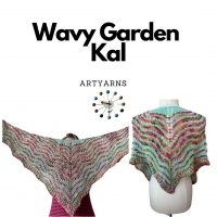 Wavy Garden Kal kit in Artyarns Silky Twist