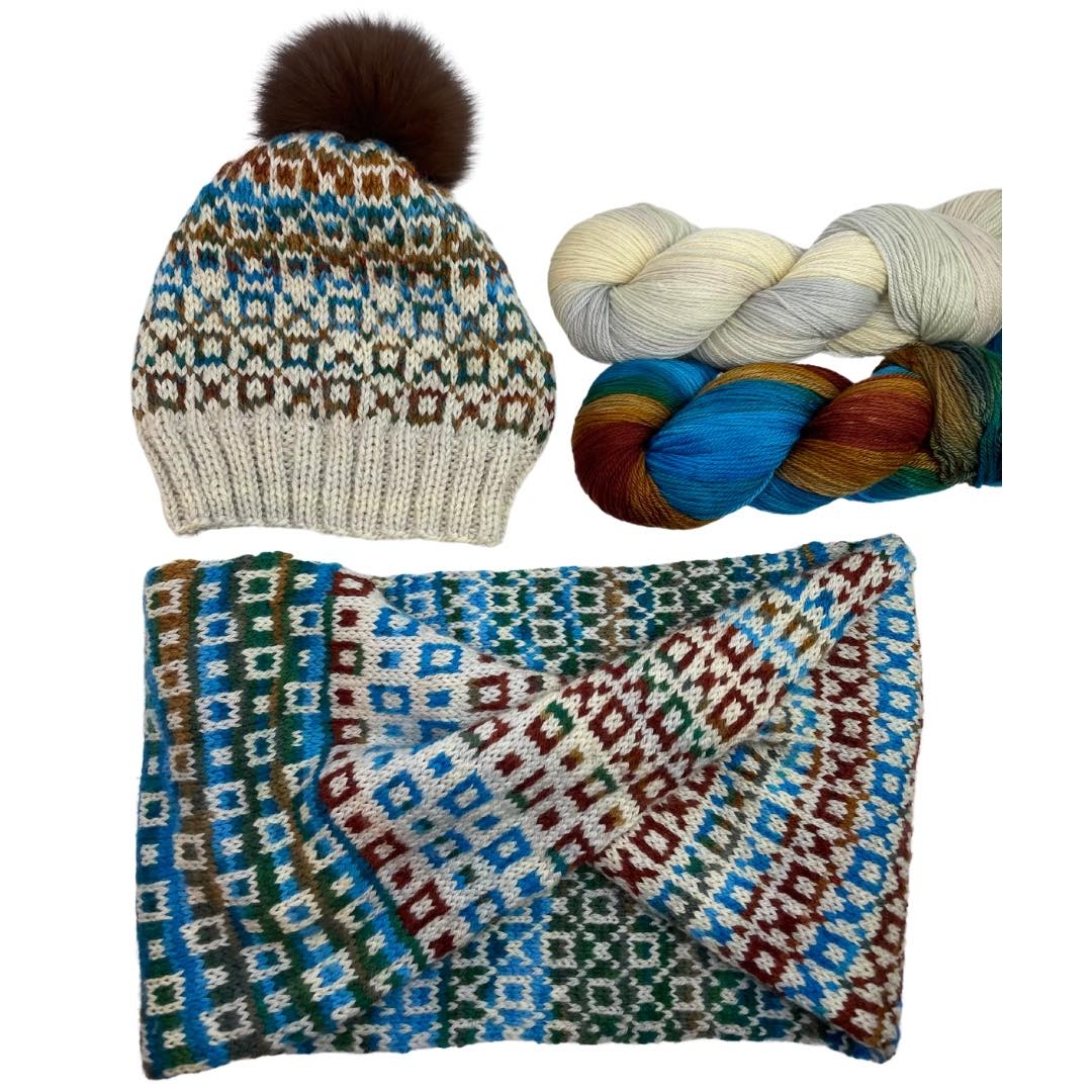 Moraine Lake Hat & Cowl Kit